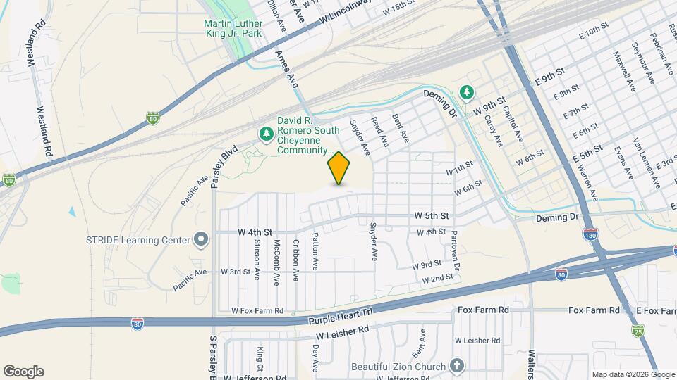 954 W 6th St Map and Location Details