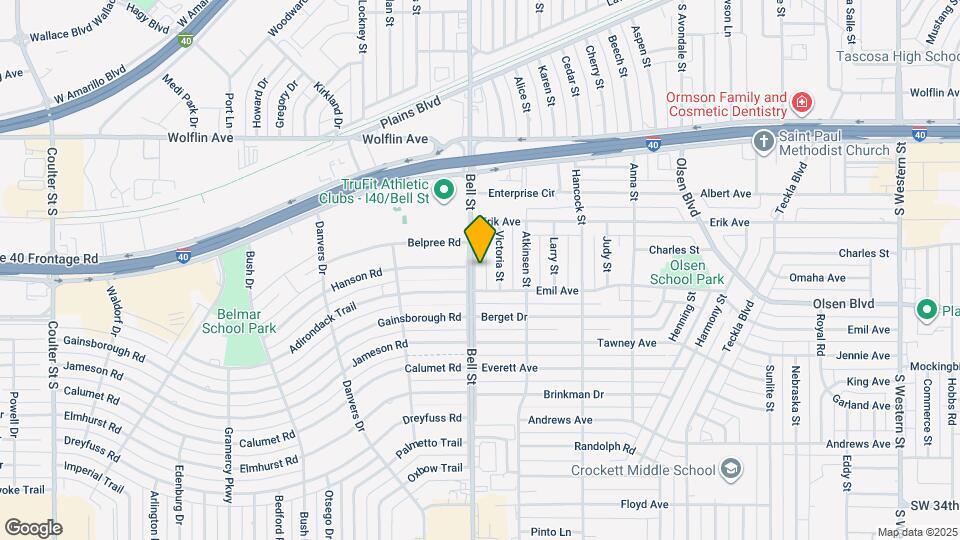 2319 Bell St Map and Location Details