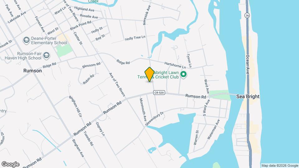 72 Navesink Ave Map and Location Details