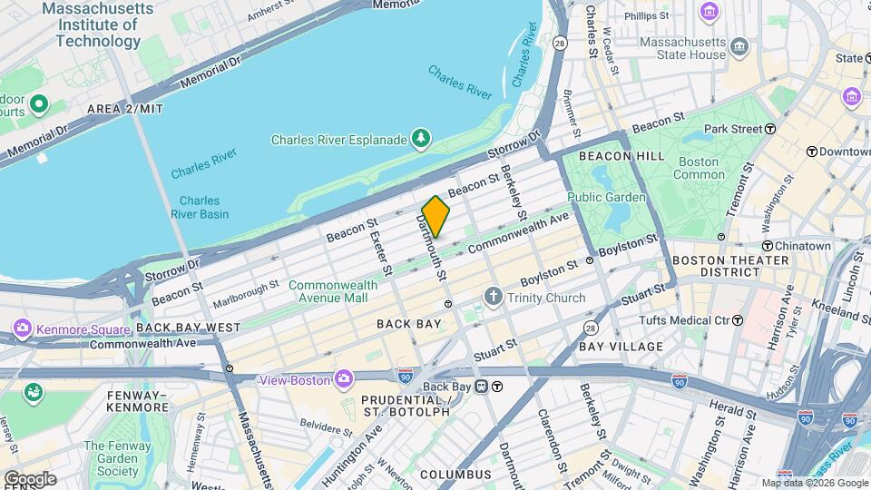 151 Commonwealth Ave, Unit 706 Map and Location Details