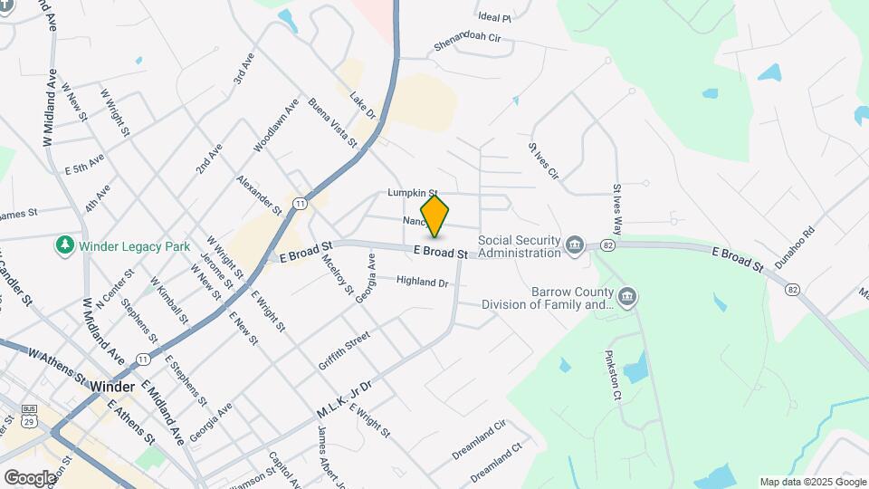 304 E Broad St Map and Location Details