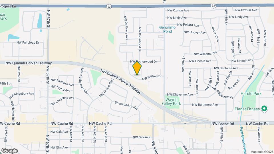 5503 NW Wilfred Dr Map and Location Details