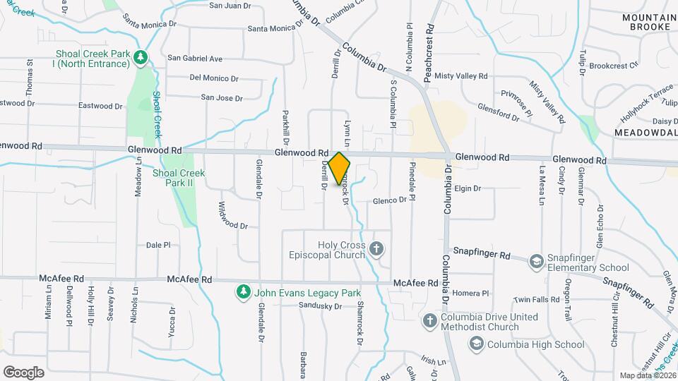 1873 Shamrock Dr Map and Location Details