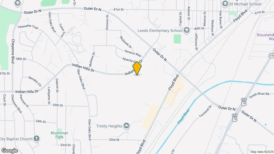 2606 Apache Ct Map and Location Details