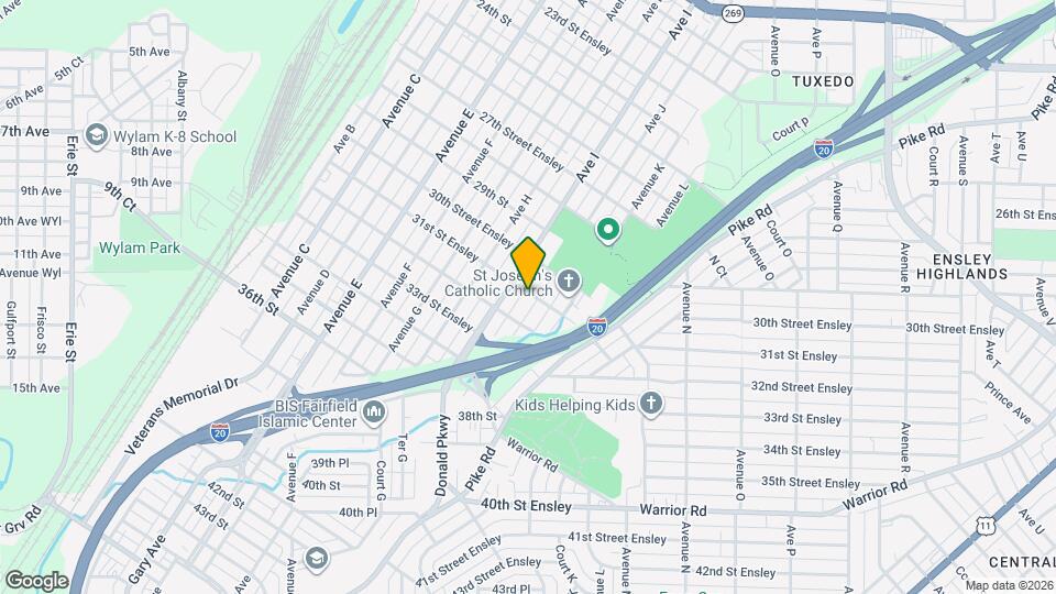 3100 Ave J Map and Location Details