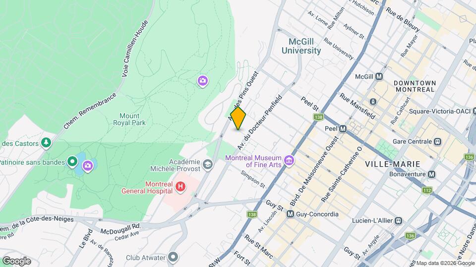 3660 Du Musée Av Map and Location Details