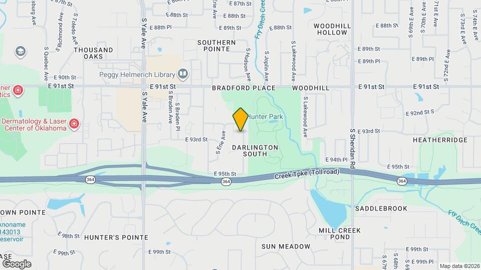 9224 S Hudson Ave Map and Location Details