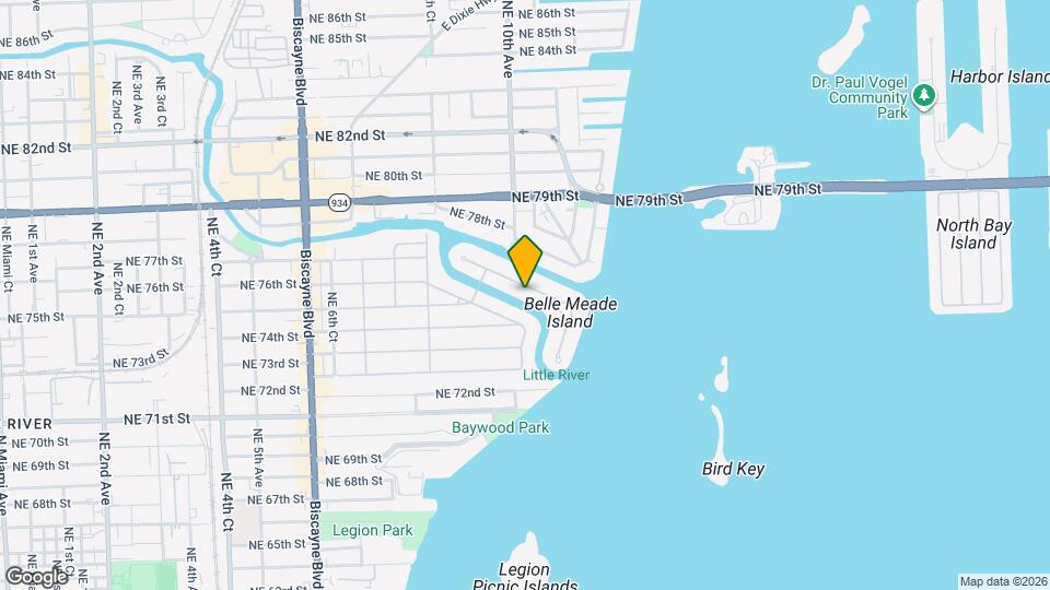 980 Belle Meade Island Dr Map and Location Details