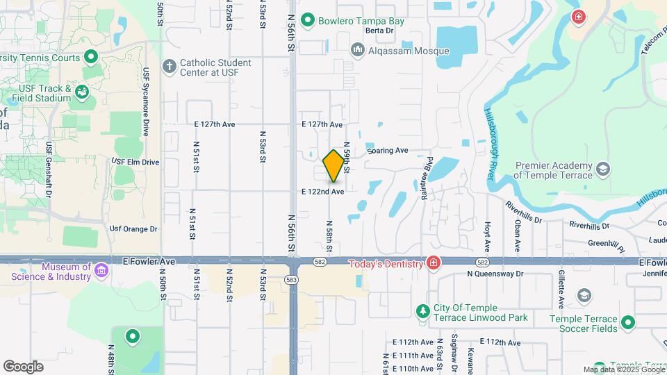12201 N 58th St Map and Location Details