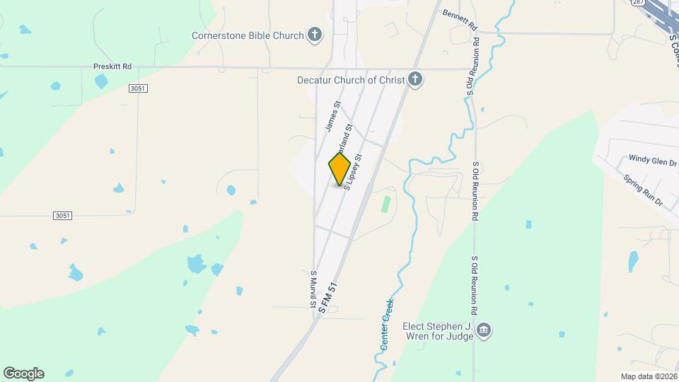 3104 S Lipsey St Map and Location Details