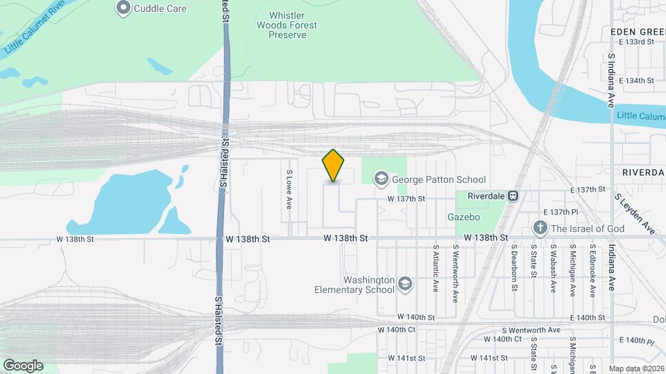 509 W 136th Pl Map and Location Details