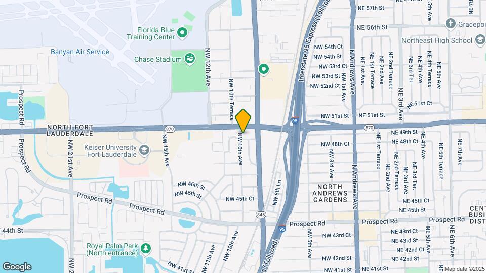 4900 NW 10th Avenue Mapa y Detalles de la Ubicación