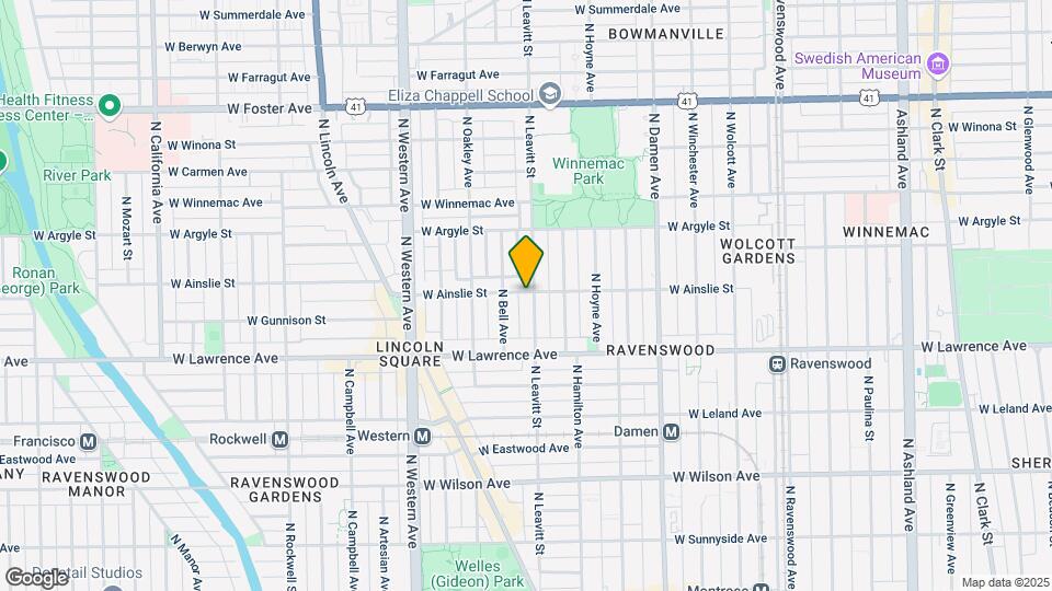 4856 N Leavitt St, Unit S2 Map and Location Details
