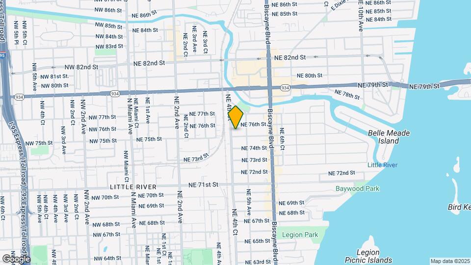 431 NE 75th St Map and Location Details