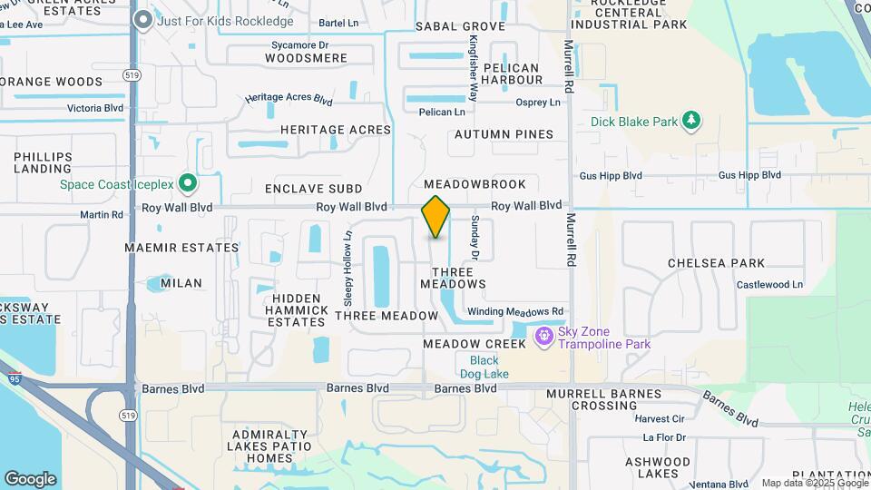 1196 Meadow Lake Rd Map and Location Details