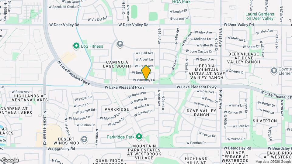 9551 W Harmony Ln Map and Location Details