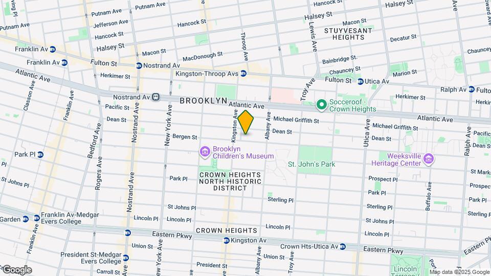 1347 Bergen St Map and Location Details