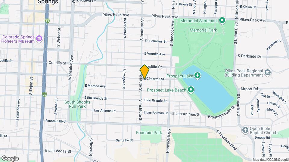 909 E Cimarron St Map and Location Details