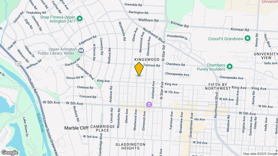 1738 Westwood Ave Mapa y Detalles de la Ubicación