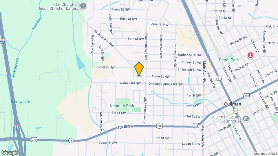 213 Dripping Springs Rd NW Map and Location Details