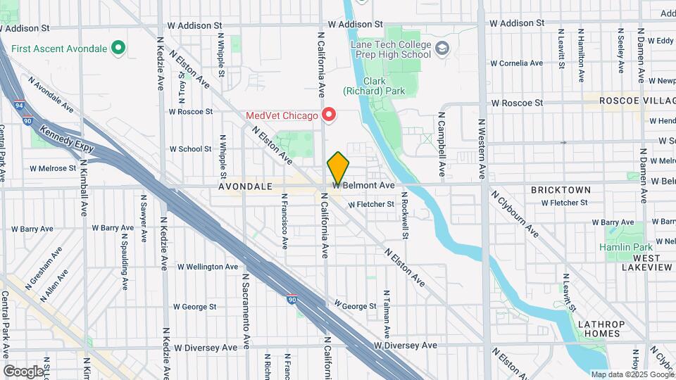 2745 W Belmont Ave, Unit 1 Map and Location Details