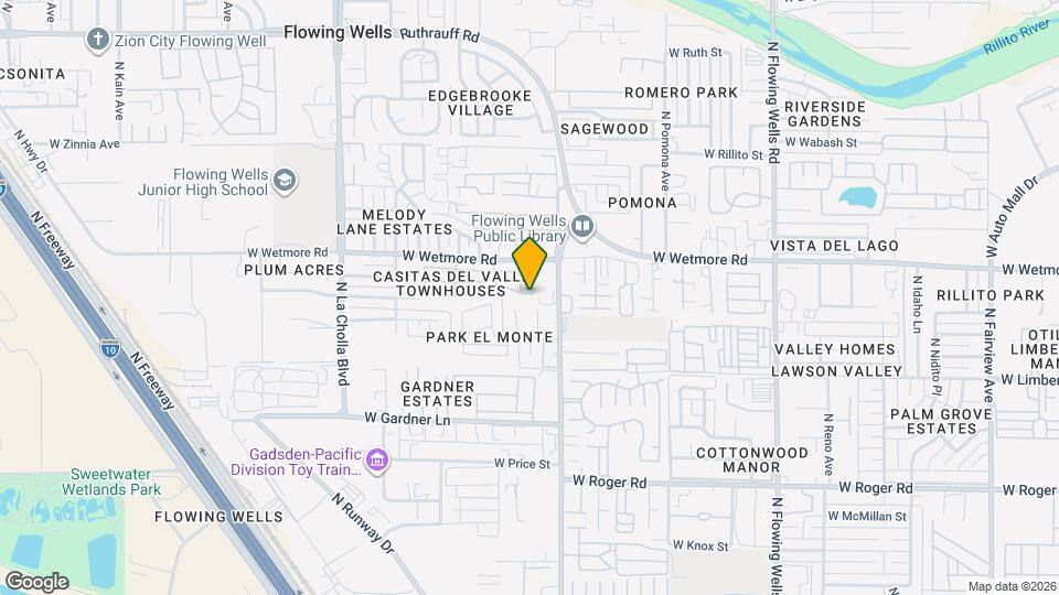 1841 W La Osa St Map and Location Details