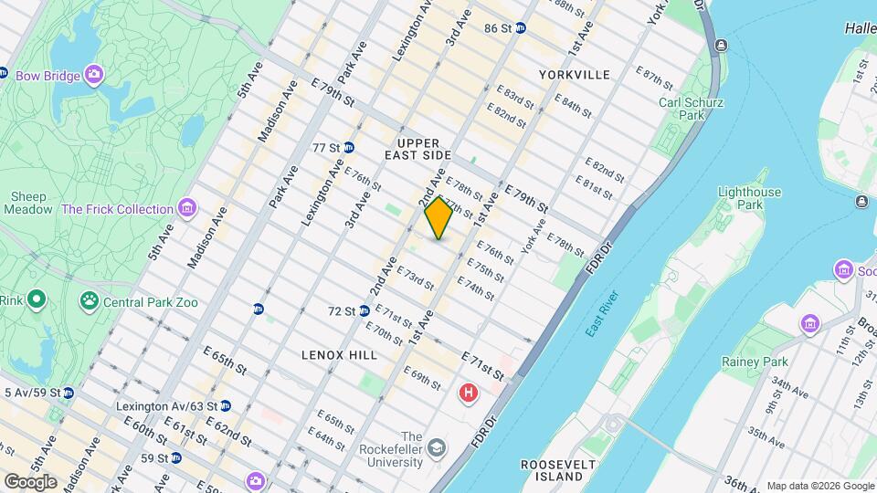 324 E 75th St Map and Location Details