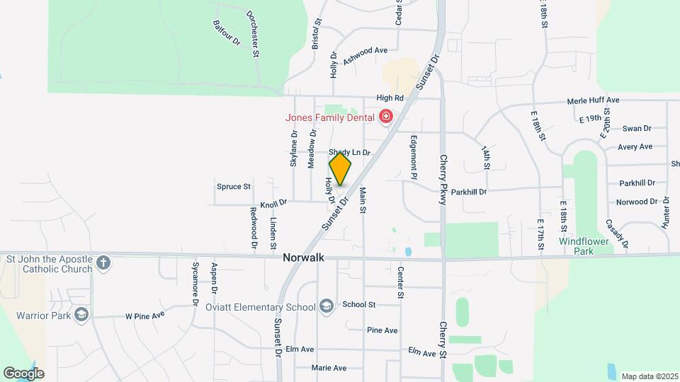 Norwalk 55+ Living (IOWA) Map and Location Details