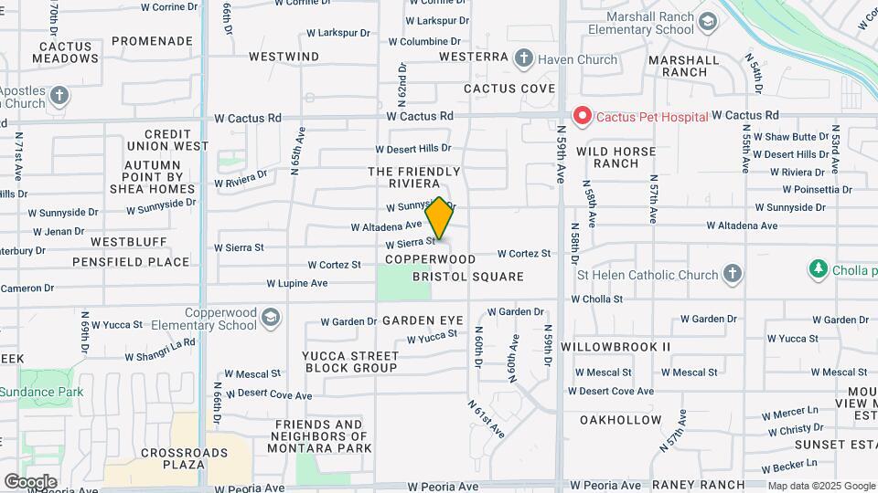 6125 W Sierra St Map and Location Details