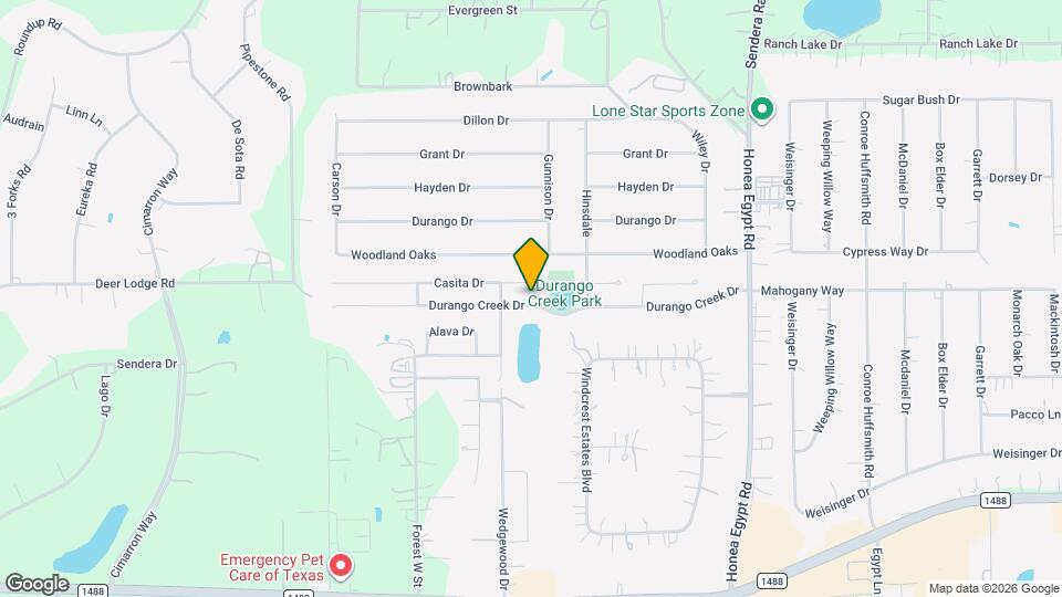 7014 Durango Creek Dr Map and Location Details