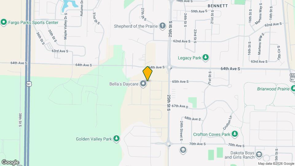 6513 26th St S Map and Location Details