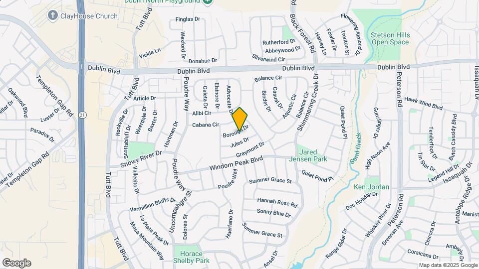 6445 Borough Dr Map and Location Details