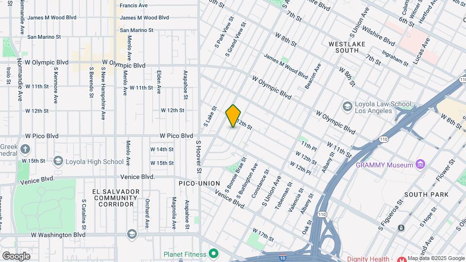 1225 S Westlake Ave Mapa y Detalles de la Ubicación