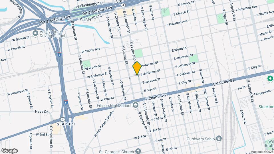 1101 S El Dorado St Map and Location Details