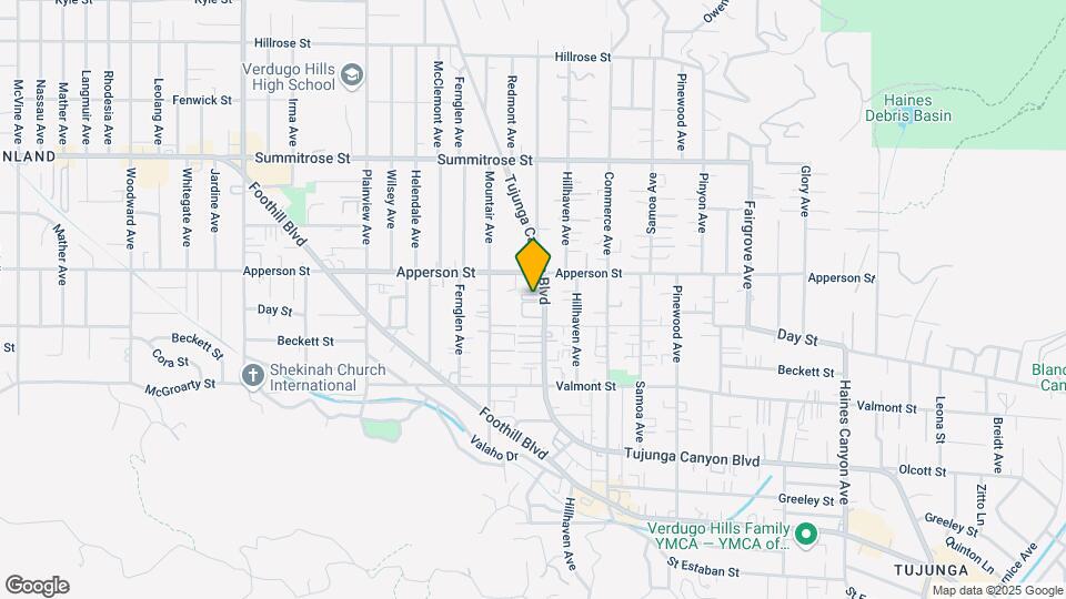 Tujunga Canyon Apartments Mapa y Detalles de la Ubicación