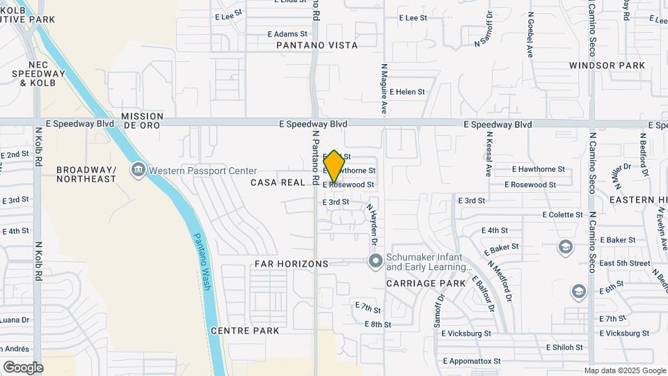 7932 E Rosewood St Map and Location Details