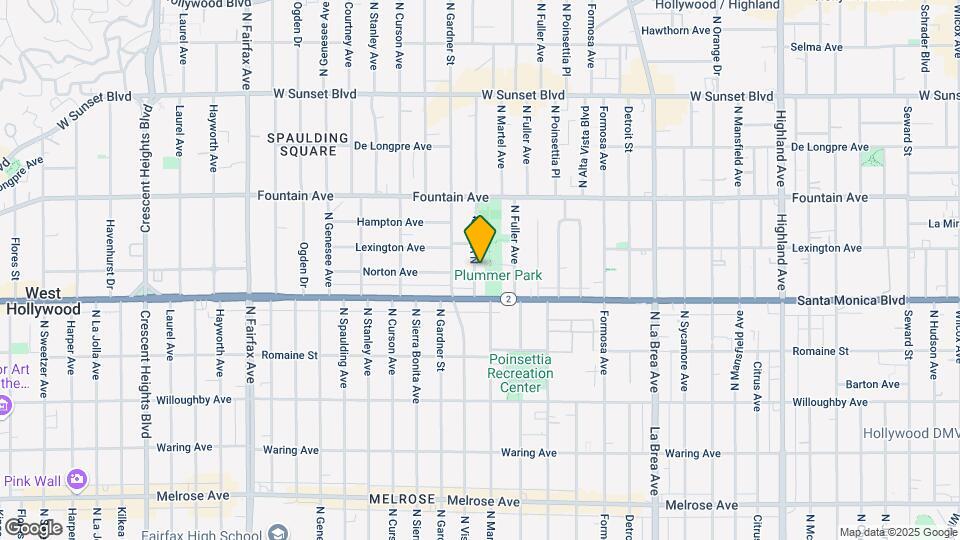 1128 N Vista St Map and Location Details