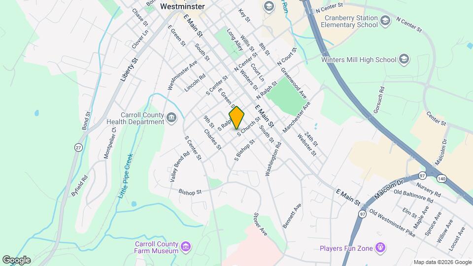 50 S Church St Map and Location Details