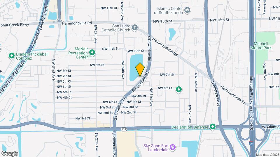 701 N Powerline Rd Map and Location Details