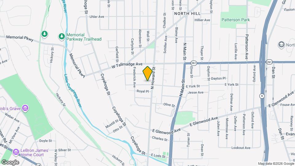 15 W York St Mapa y Detalles de la Ubicación