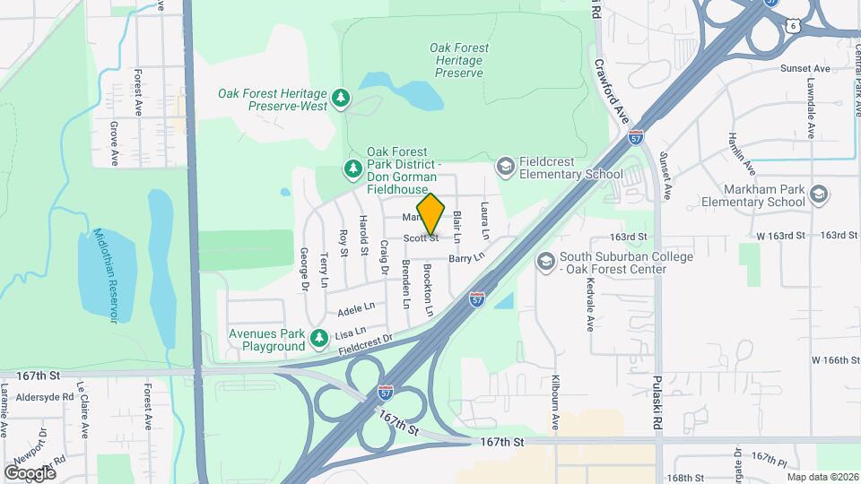 4331 Scott St Map and Location Details