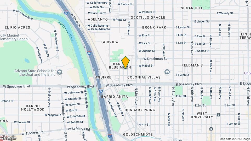 1230 N Bailey Ln Map and Location Details