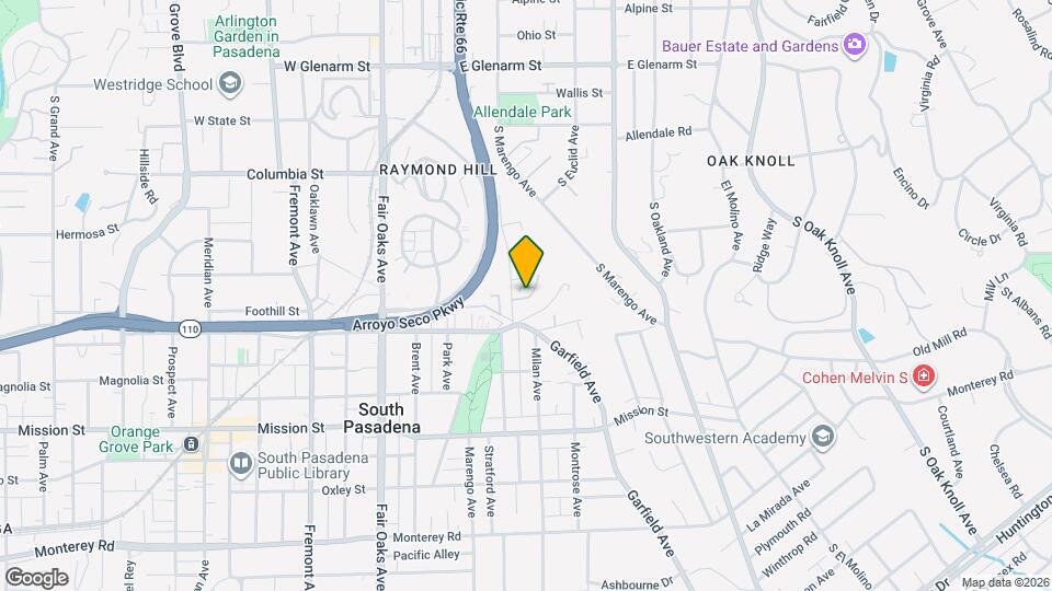 500 Garfield Ave Map and Location Details