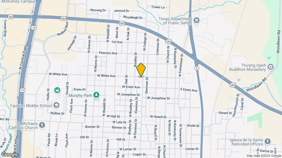 1313 N College St Map and Location Details