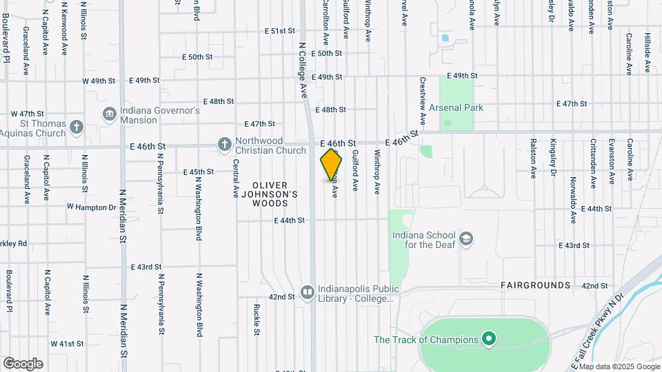 4464 Carrollton Ave Map and Location Details