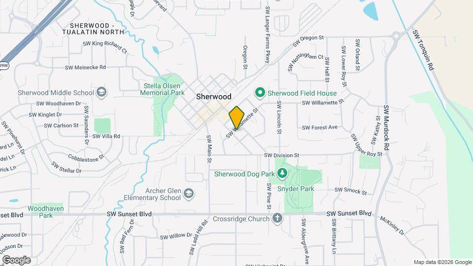 15796 SW Willamette St Map and Location Details