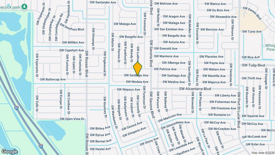 1430 SW Santiago Ave Map and Location Details