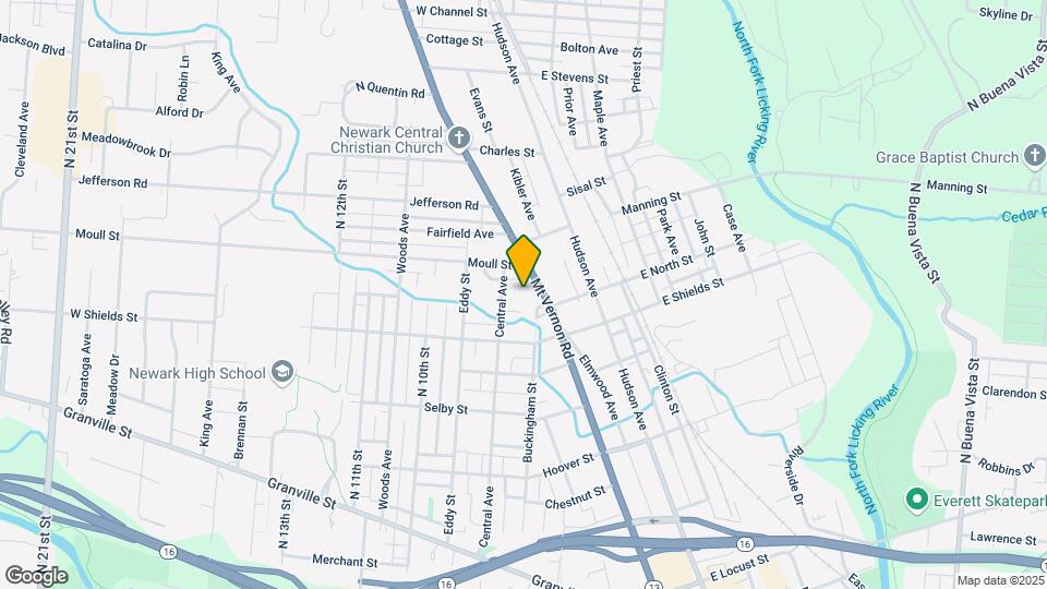 425 Mt Vernon Rd Map and Location Details