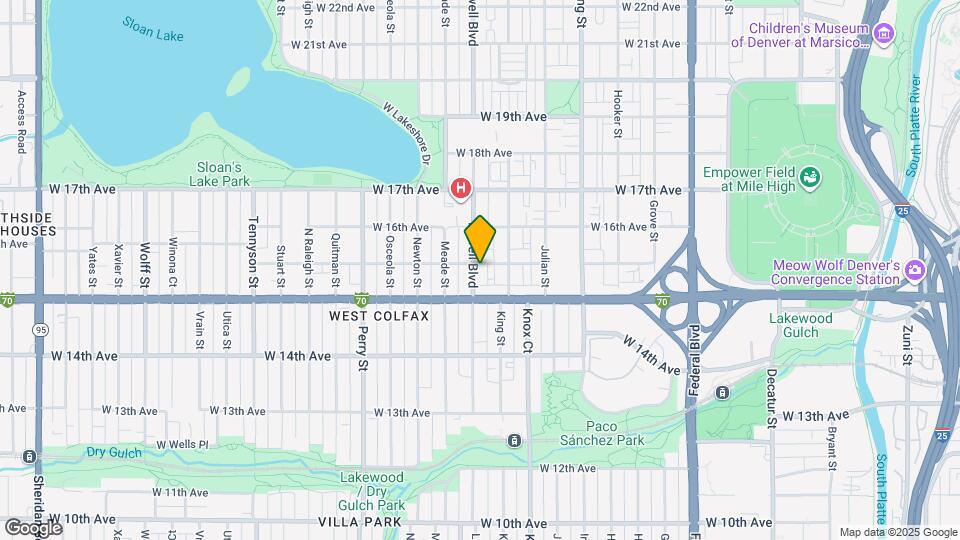 1540 Lowell Blvd Mapa y Detalles de la Ubicación