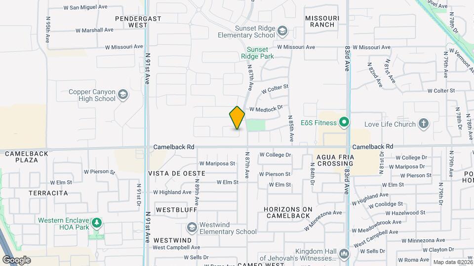 8714 W Pasadena Ave Map and Location Details